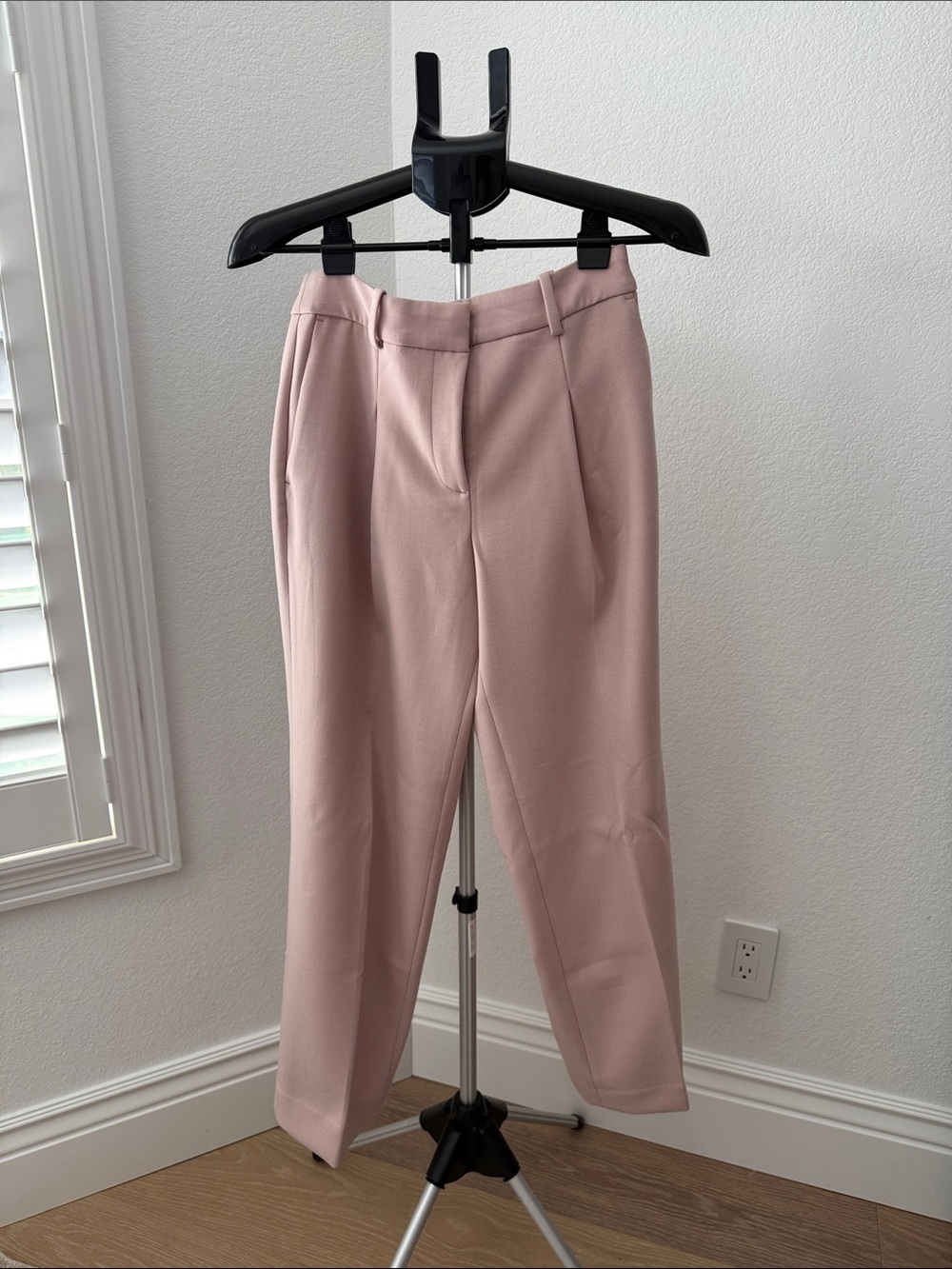 Banana Republic Factory Tailored High-Waist Trousers - Light Pink